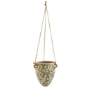 2’ Tuscan Hanging Ceramic Scroll Planter