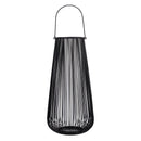 2’ Vintage Black Metal Wire Tea Votive Lantern Candle Holder