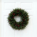 20” Cedar Berry Wreath by Nearly Natural