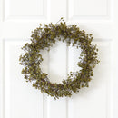 20” Autumn Gypsophila Artificial Wreath