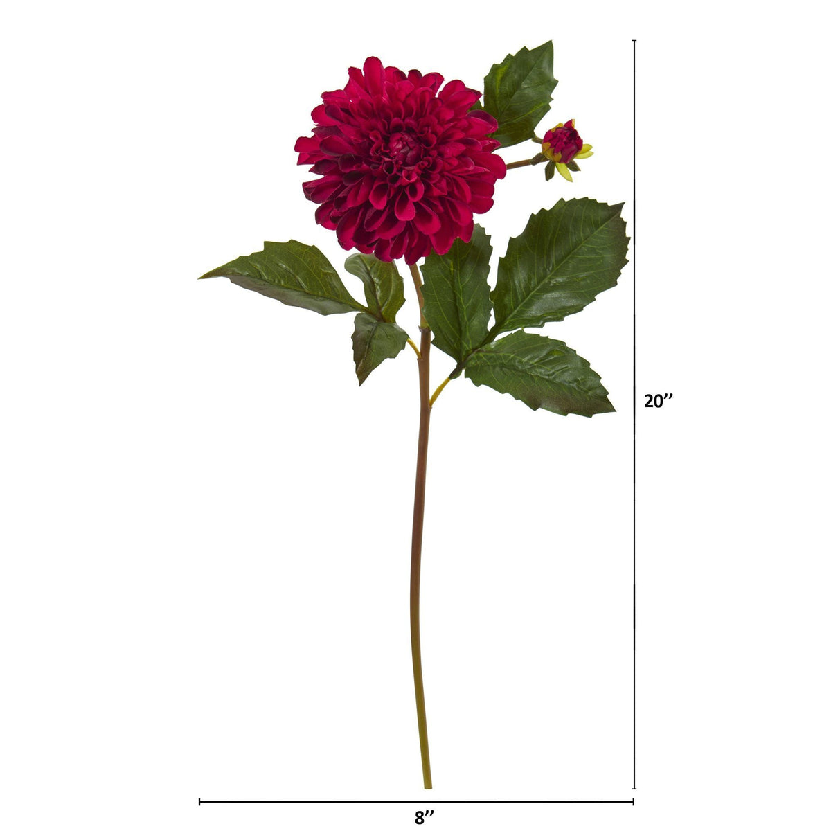 20” Dahlia Artificial Flower (Set of 6), photo 5 of 10