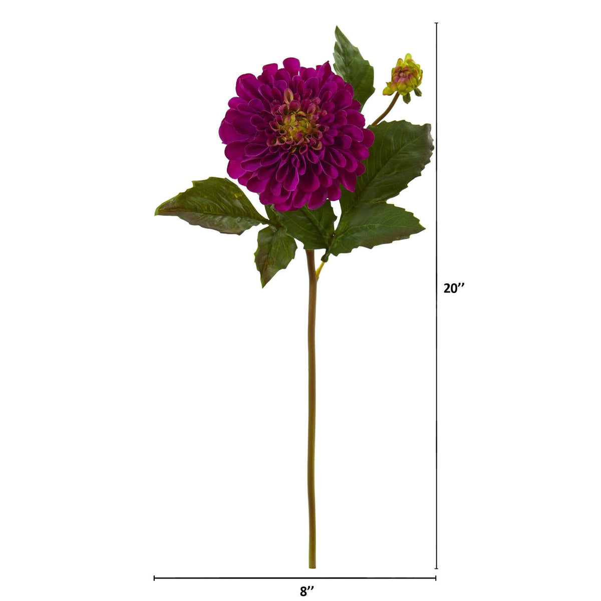 20” Dahlia Artificial Flower (Set of 6), photo 4 of 10