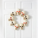 20” Halloween Skull Wreath with Lighted Eyes
