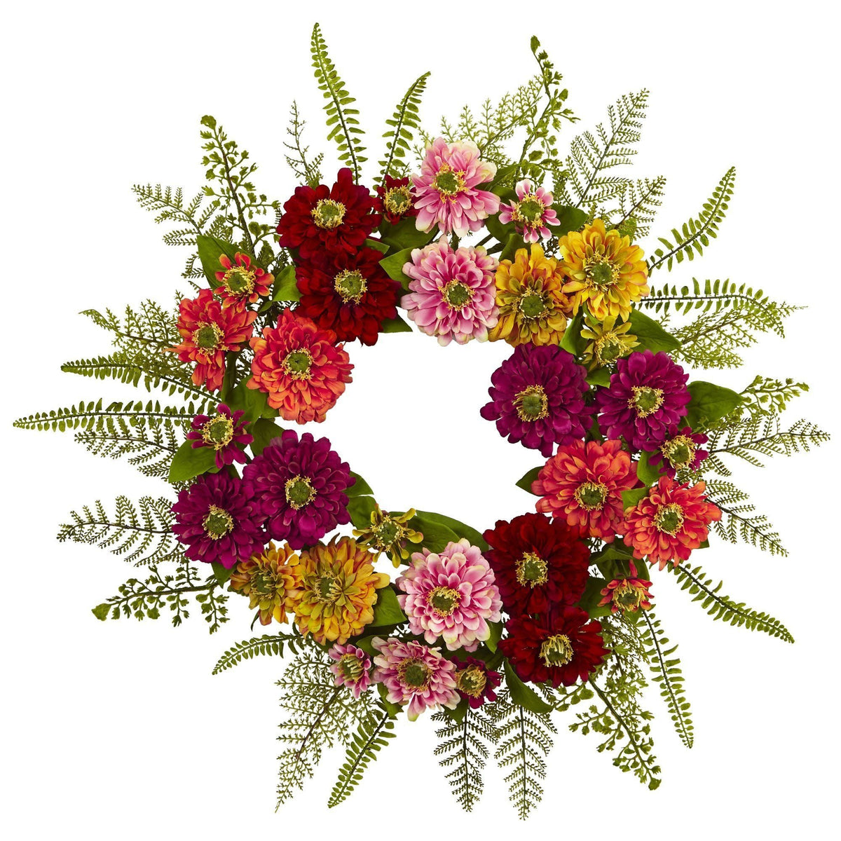 20" Mixed Flower Wreath, photo 4 of 4