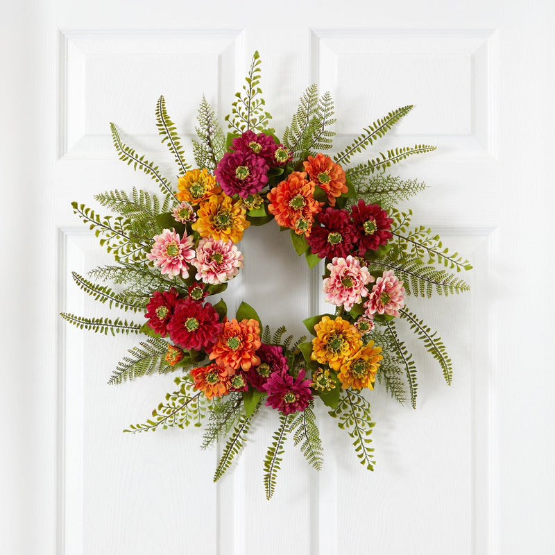 20" Mixed Flower Wreath