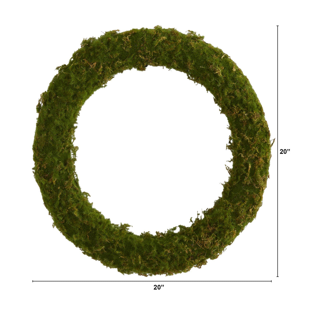 20” Moss Artificial Wreath, photo 4 of 5