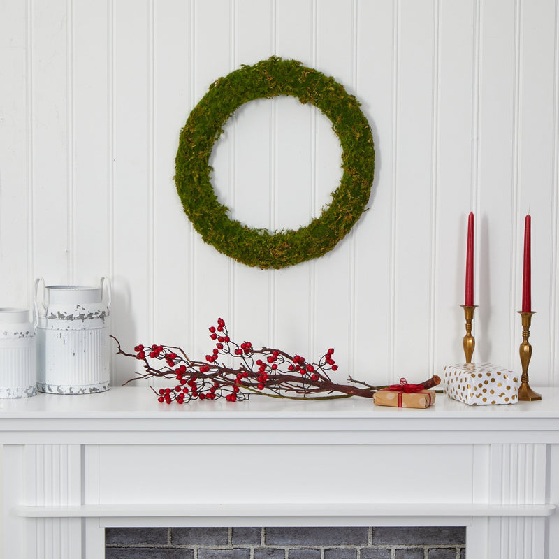 20” Moss Artificial Wreath, photo 5 of 5