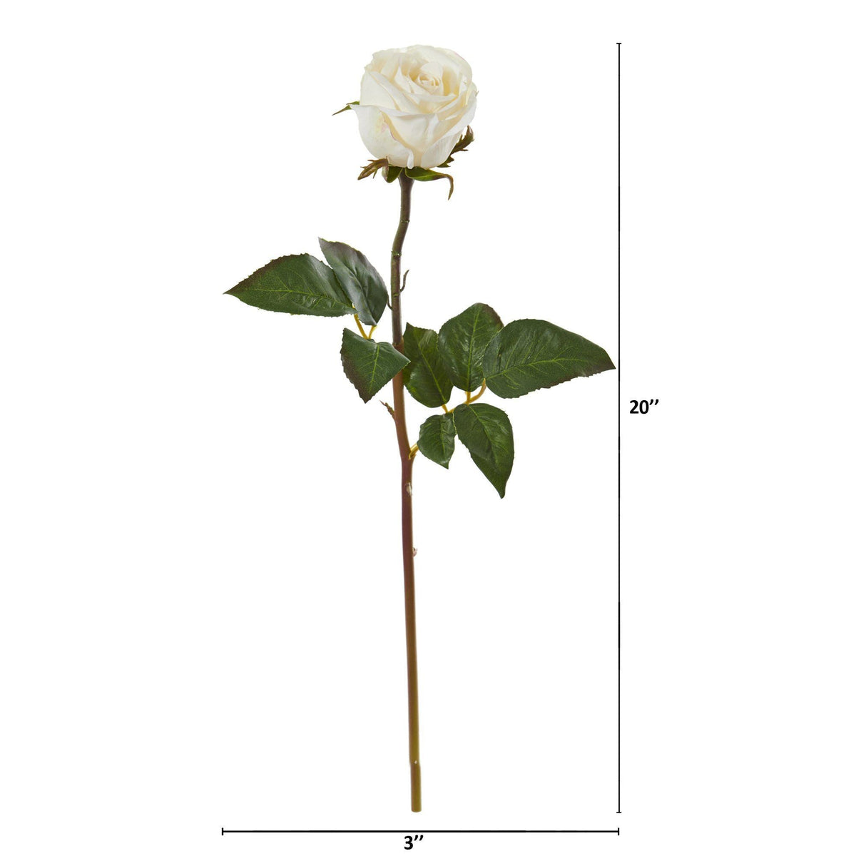 20” Rose Artificial Bud Flower (Set of 6), photo 3 of 4