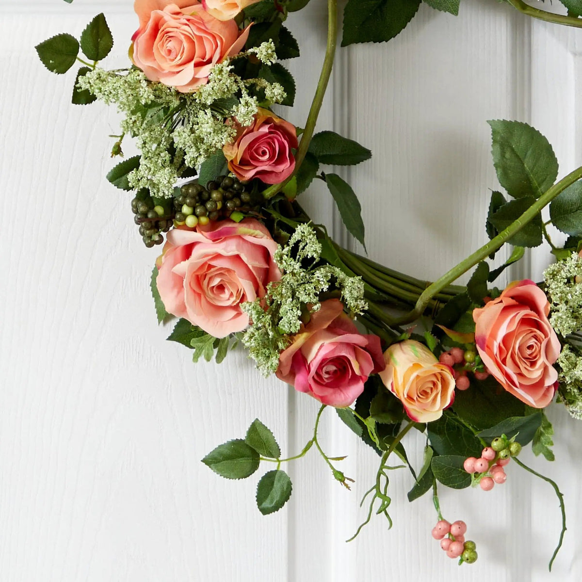 20" Rose Wreath, photo 2 of 3