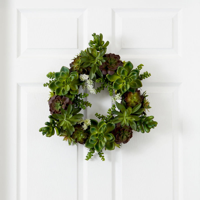 20" Succulent Wreath