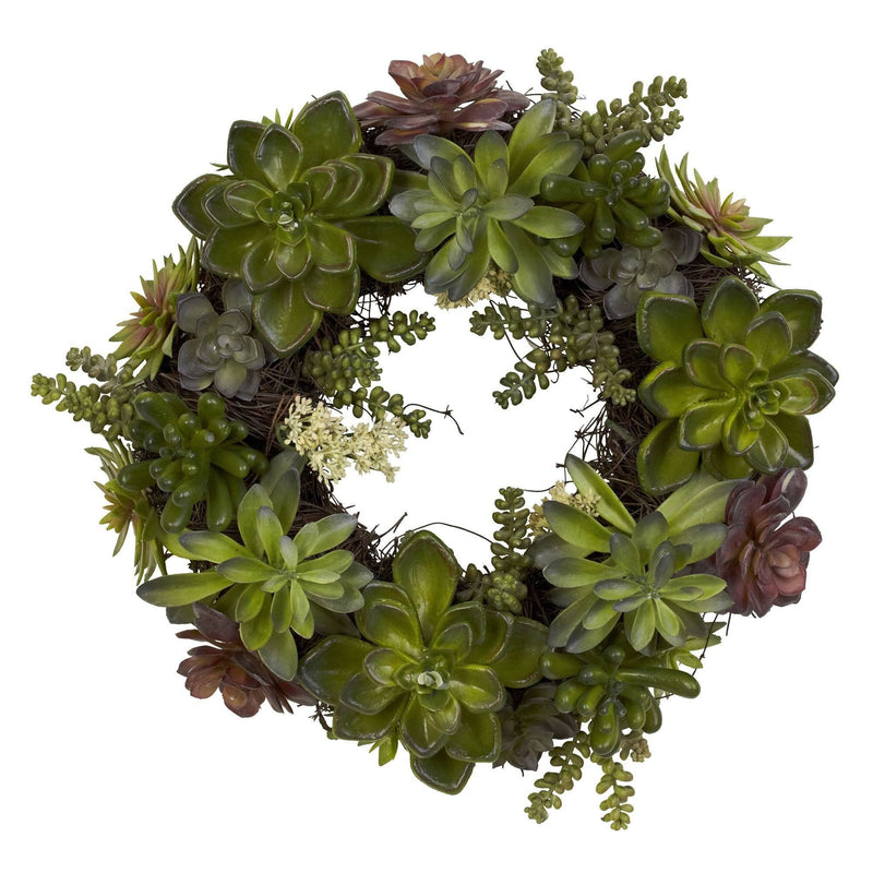 20" Succulent Wreath, photo 3 of 3