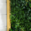 20” x 40” UV Resistant Hawaiian Islands Artificial Living Wall Art Panel in Light Wood-Like