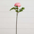 20"Artificial Peony Flower Stems - Set of 3