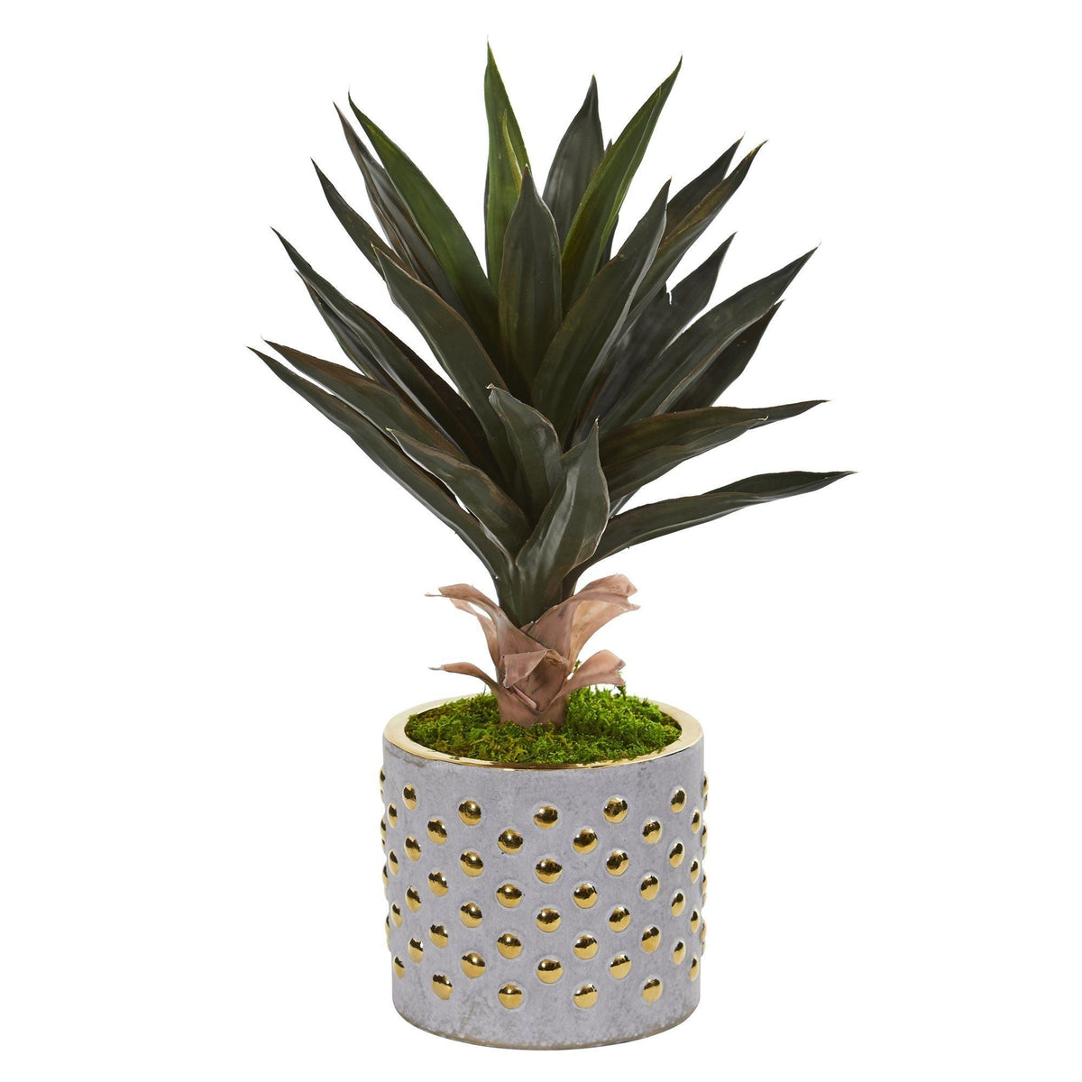 21” Agave Artificial Plant in Designer Planter