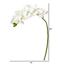 21” Artificial Phalaenopsis Orchid Flower (Set of 6)