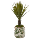 21” Spiky Agave Artificial Plant in Floral Planter