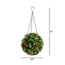 21” UV Resistant Artificial Holly Berry Christmas Hanging Ball (Indoor/Outdoor)
