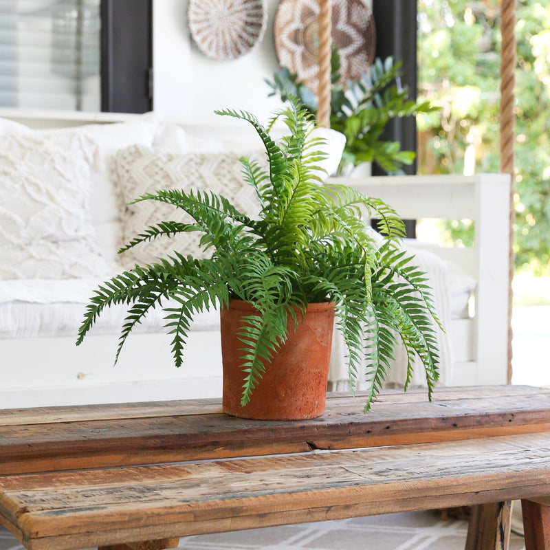 22” Artificial Fern Plant in Decorative Planter