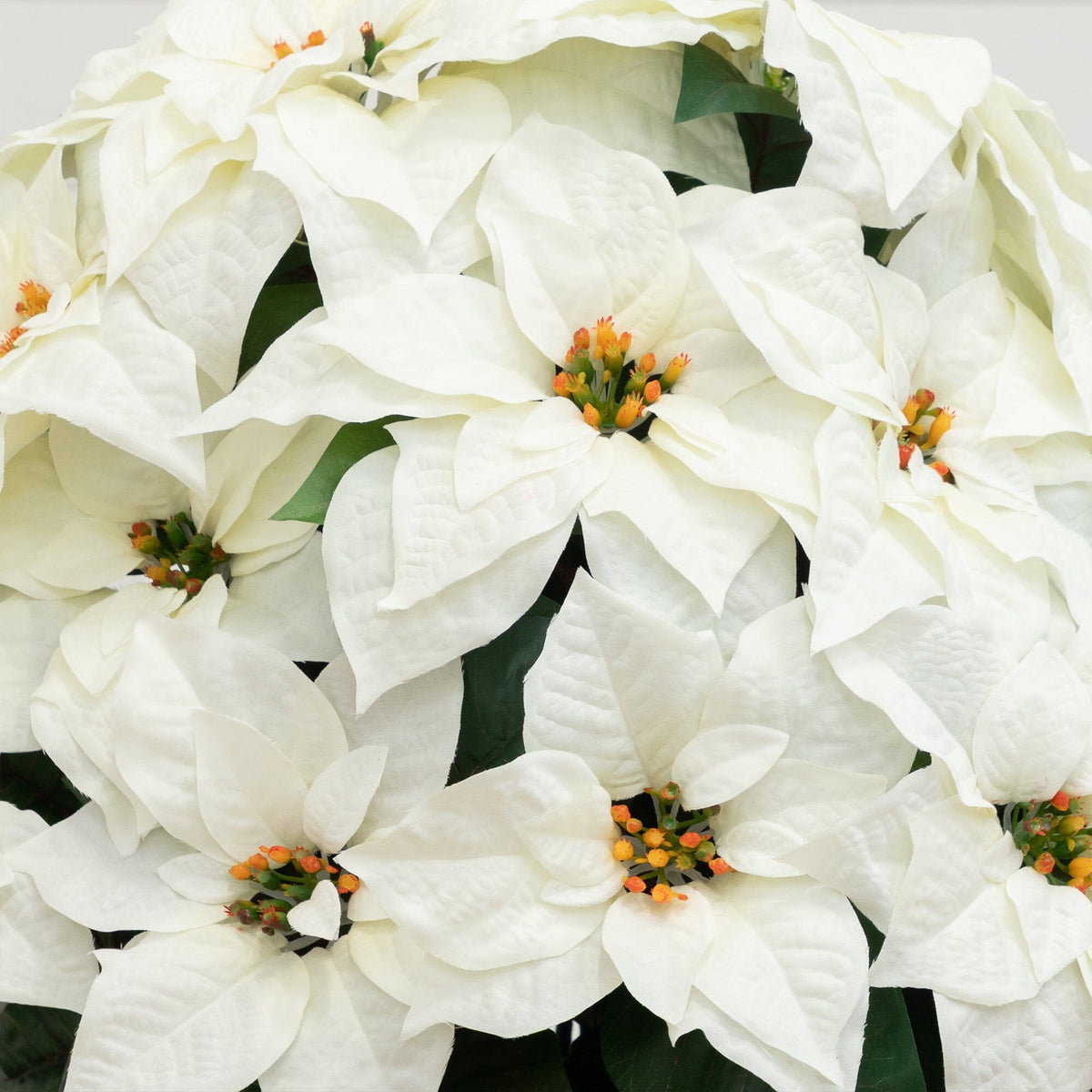 Poinsettia Artificial Arrangement in Decorative Planter, photo 4 of 6