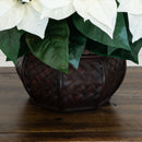 Poinsettia Artificial Arrangement in Decorative Planter