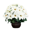 Poinsettia Artificial Arrangement in Decorative Planter