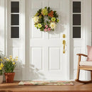 22” Dahlia & Mum Wreath - Spring Vibe by Nearly Natural