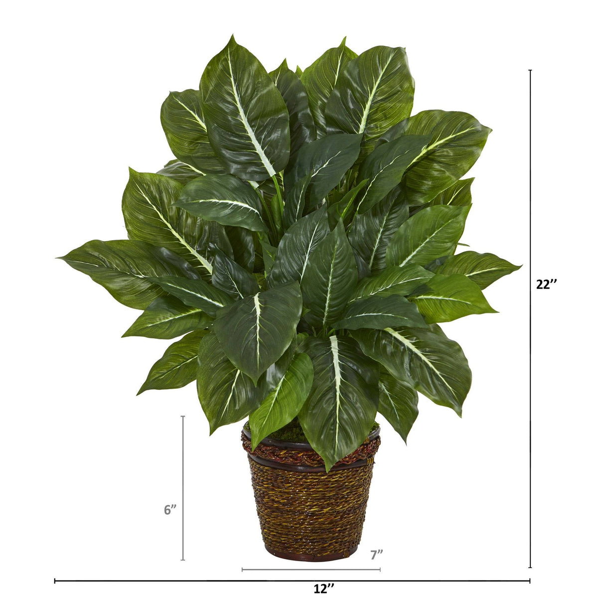 22” Evergreen Artificial Plant in Planter (Real Touch), photo 2 of 2