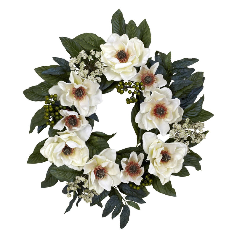 22" Magnolia Wreath