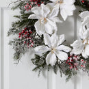 22” Snowed Magnolia & Berry Wreath