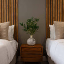 23” Lighted Artificial Olive Branch Stems with 30 Warm White LED Lights - Set of 3