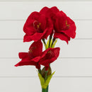 24” Amaryllis w/Vase by Nearly Natural
