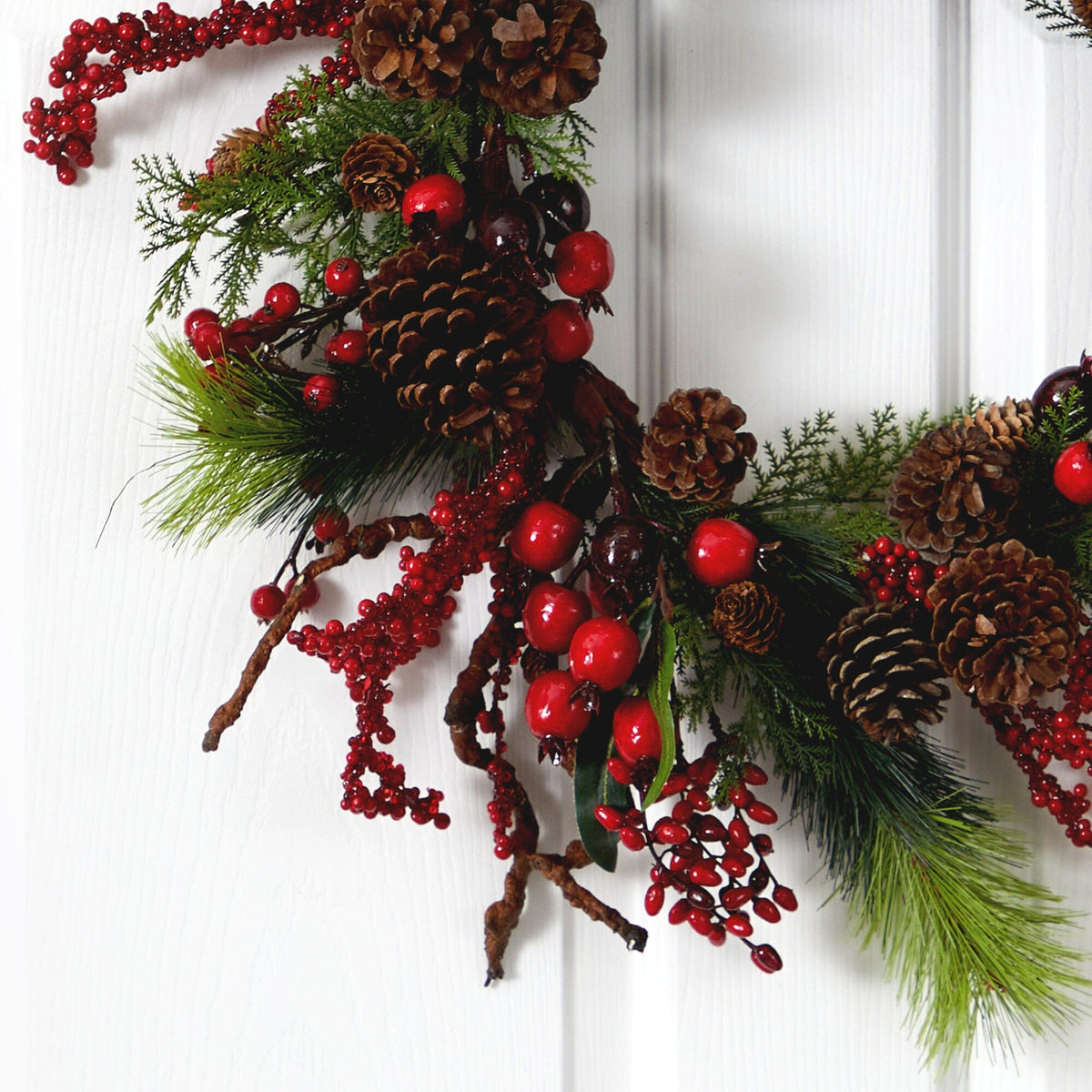 24” Assorted Berry Wreath, photo 2 of 3