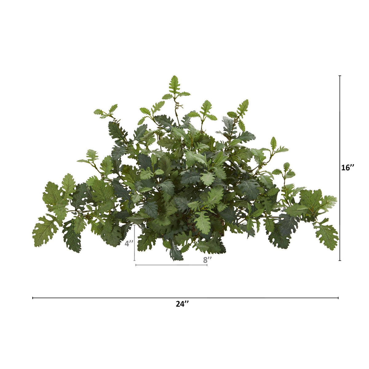 24” Dusty Miller Artificial Ledge Plant, photo 2 of 2