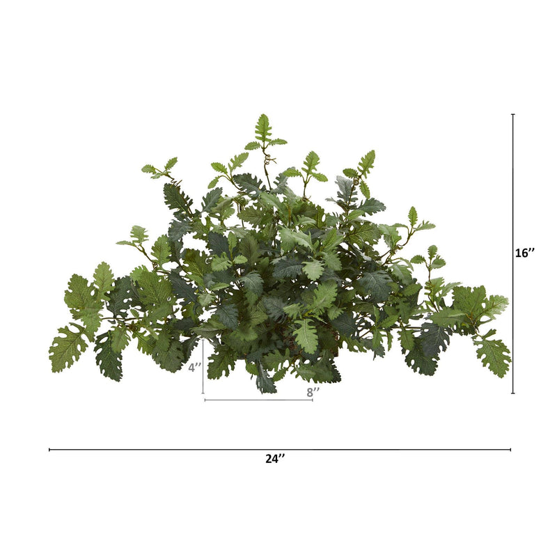 24” Dusty Miller Artificial Ledge Plant, photo 2 of 2
