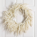 24" Artificia Real Touch White Norfolk Island Pine Wreath with Natural Look