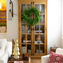 24" Artificial Real Touch Norfolk Island Pine Wreath with Natural Look