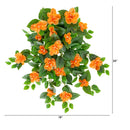 24" UV Resistant Artificial Azalea Hanging Plant (Indoor/Outdoor) - Set of 3