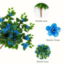 24" UV Resistant Artificial Azalea Hanging Plant (Indoor/Outdoor) - Set of 3