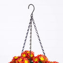 24" UV Resistant Artificial Chrysanthemum Hanging Basket (Indoor/Outdoor)