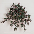 24" UV Resistant Artificial Wandering Jew Hanging Plant (Indoor/Outdoor)- Set of 3