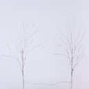 2.5' Pre-Lit Artificial White Birch Branches with Warm White 100 Micro LED Lights - Set of 2
