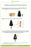 2.5' UV Resistant Artificial Cedar Plant with Integrated Ground Stake (Indoor/Outdoor) - Set of 2 by Nearly Natural