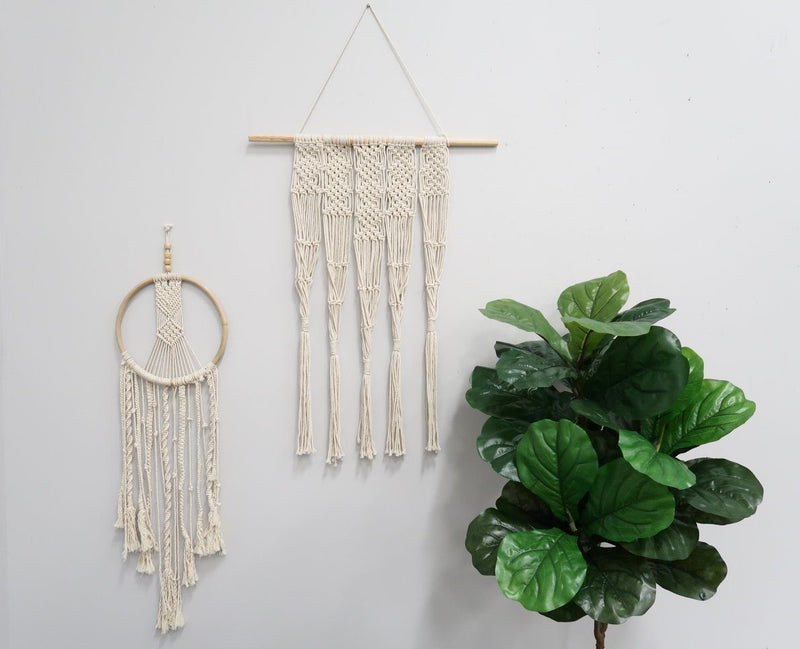 2.5’ x 2’ Hand Woven Macrame Wall Hanging Decor, photo 7 of 11