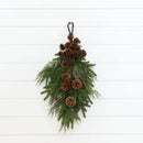 26” Pine & Pine Cone Teardrop by Nearly Natural