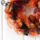 26" Halloween Spider Mesh Wreath