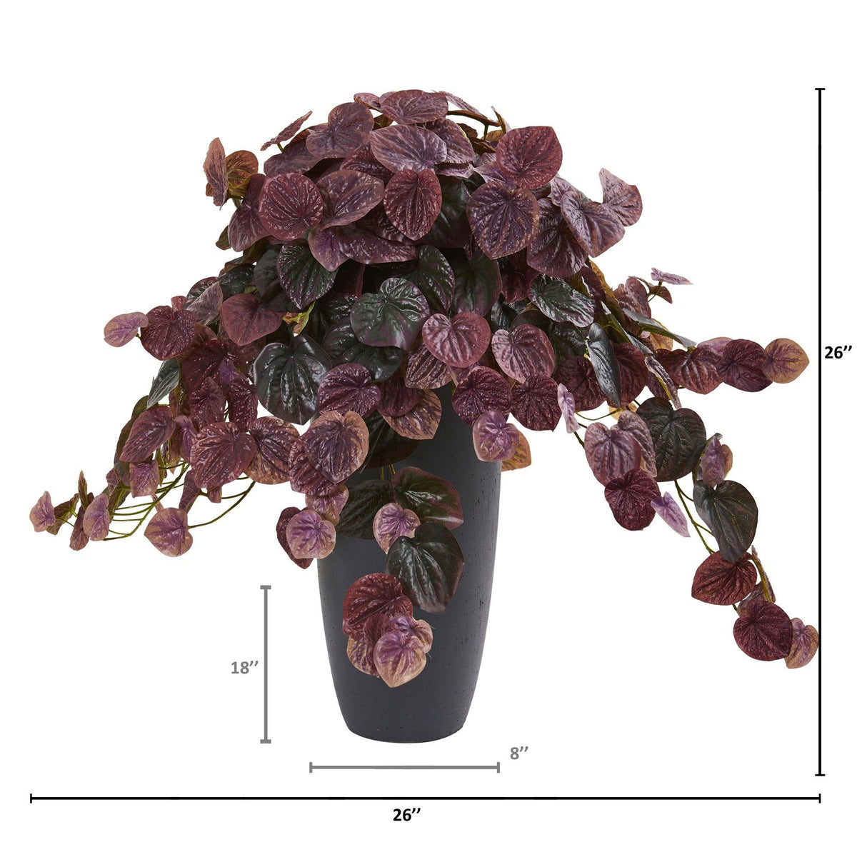 26” Peperomia Artificial Plant in Decorative Planter (Real Touch), photo 2 of 4
