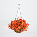 26" UV Resistant Autumn Artificial Daisy Fall Plant and Hanging Basket DIY Kit (Indoor/Outdoor)