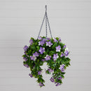 27” UV Resistant Artificial Azalea Hanging Basket (Indoor/Outdoor)