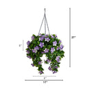 27” UV Resistant Artificial Azalea Hanging Basket (Indoor/Outdoor)