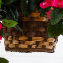 Artificial Bougainvillea Hanging Basket UV Resistant (Indoor/Outdoor) by Nearly Natural